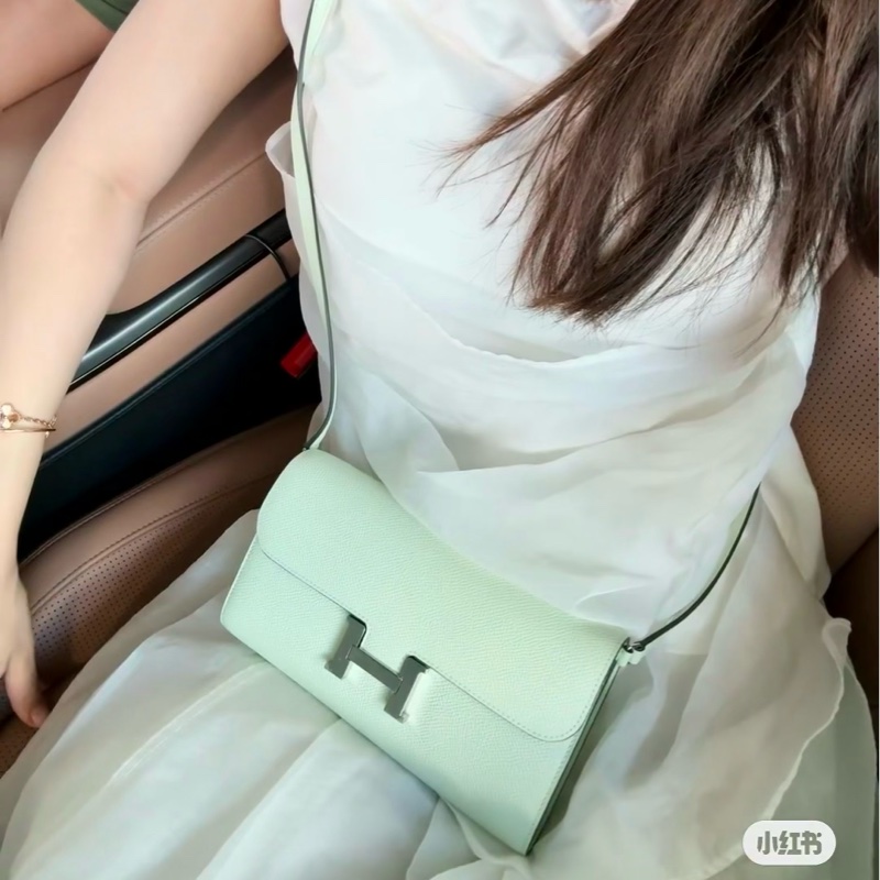 愛馬仕 Hermès  Constance To Go  OS  Vert Fizz 氣泡綠 Epsom 康康 To Go 銀釦-1