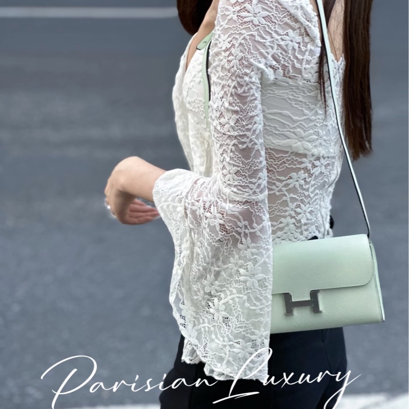 愛馬仕 Hermès  Constance To Go  OS  Vert Fizz 氣泡綠 Epsom 康康 To Go 銀釦-4