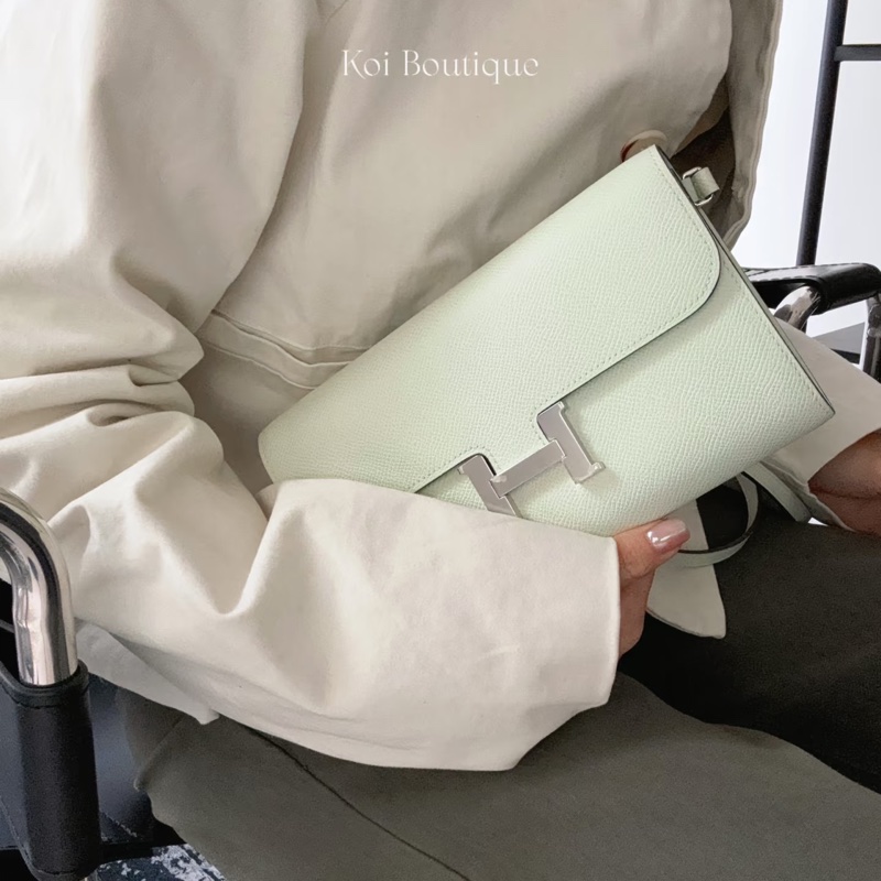 愛馬仕 Hermès  Constance To Go  OS  Vert Fizz 氣泡綠 Epsom 康康 To Go 銀釦-5