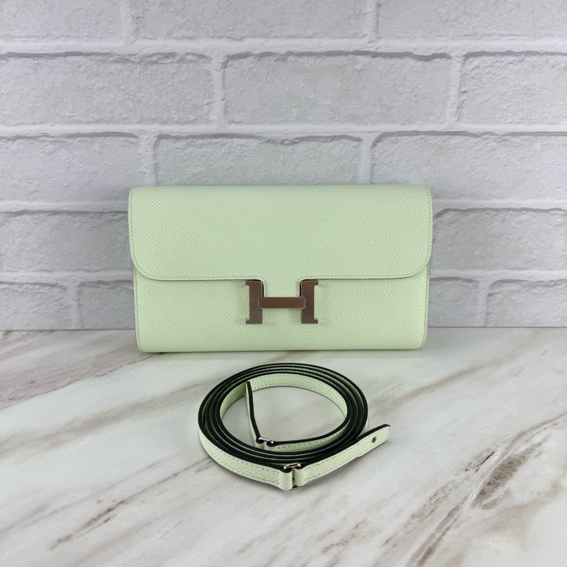 愛馬仕 Hermès  Constance To Go  OS  Vert Fizz 氣泡綠 Epsom 康康 To Go 銀釦-6