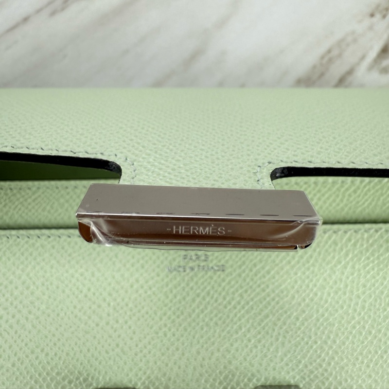 愛馬仕 Hermès  Constance To Go  OS  Vert Fizz 氣泡綠 Epsom 康康 To Go 銀釦-17