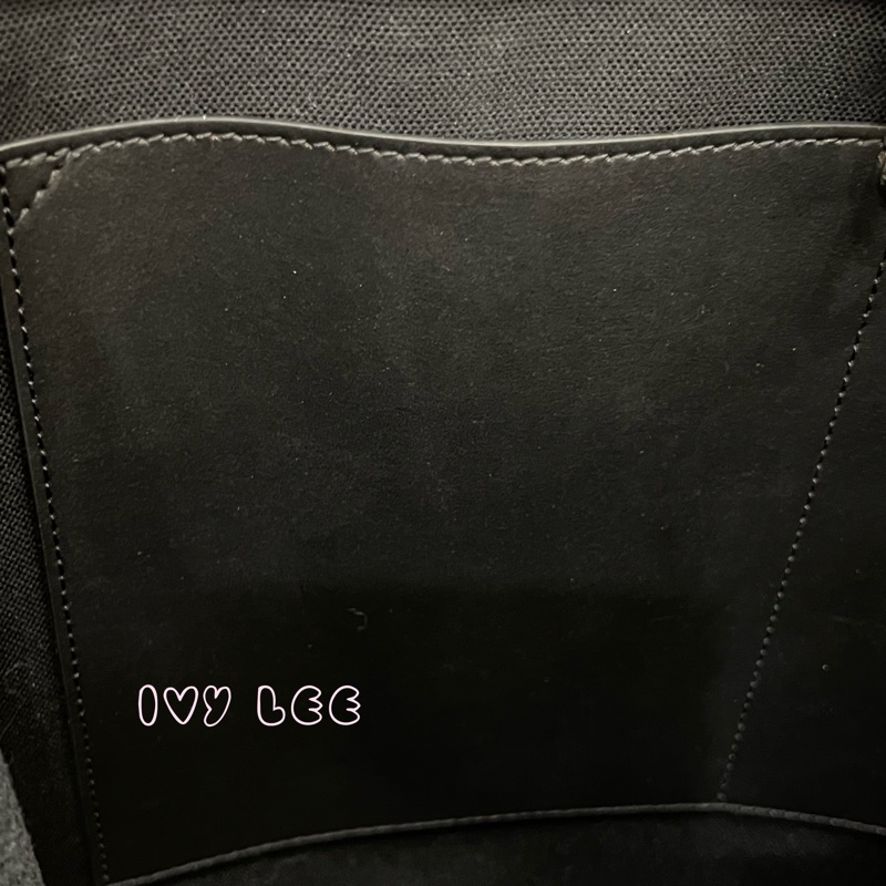 BURBERRY 經典黑色牛皮 滿版LOGO 托特包 男士 斜背包 手提包 正品 二手精品-16