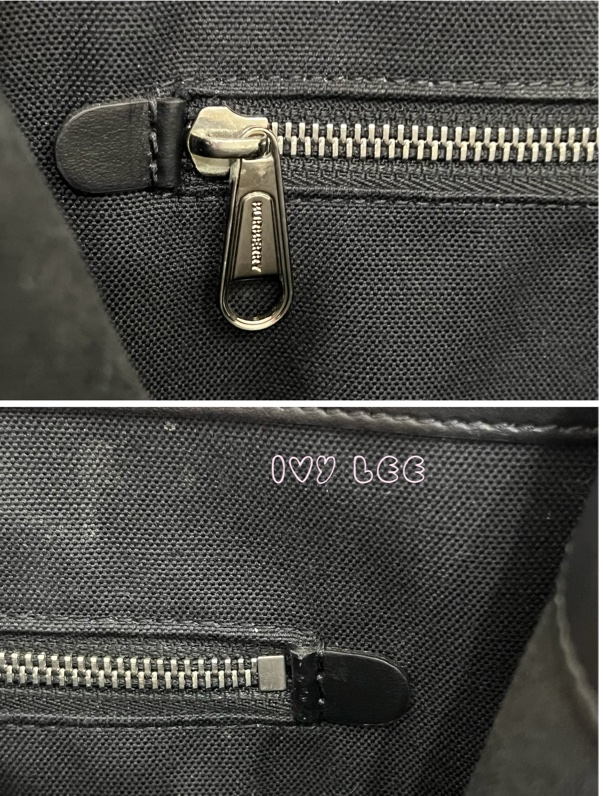 BURBERRY 經典黑色牛皮 滿版LOGO 托特包 男士 斜背包 手提包 正品 二手精品-26