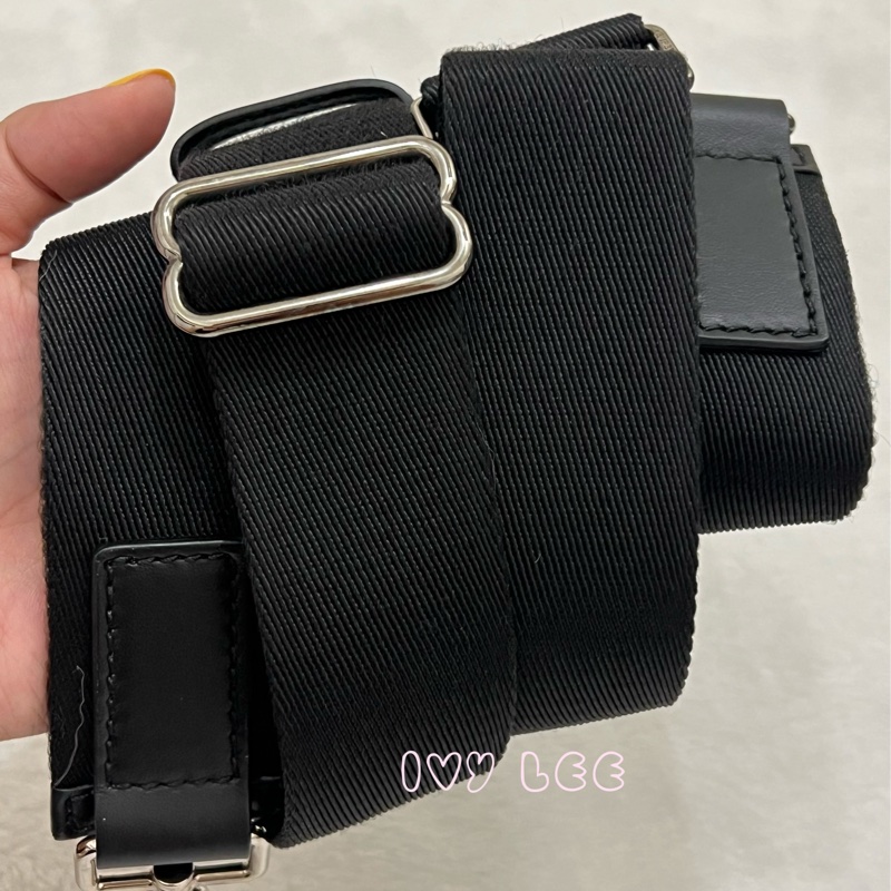 BURBERRY 經典黑色牛皮 滿版LOGO 托特包 男士 斜背包 手提包 正品 二手精品-29