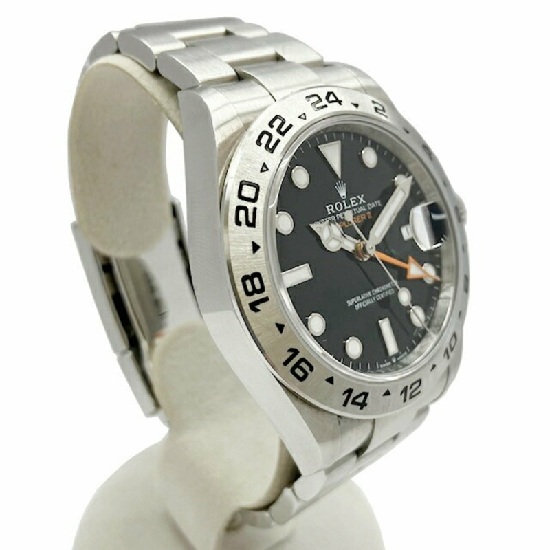 ROLEX Explorer II 226570，隨機編號，黑色錶盤，不銹鋼，自動機芯，男士手錶-1