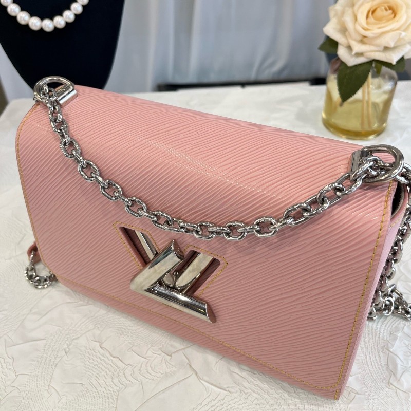 LV/路易威登 Twist系列 粉色水波纹單肩斜背包-4