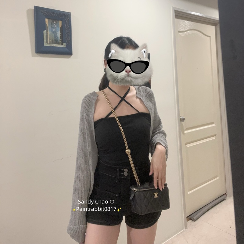 Chanel 23p 愛心調節扣化妝包❤️盒子包-0