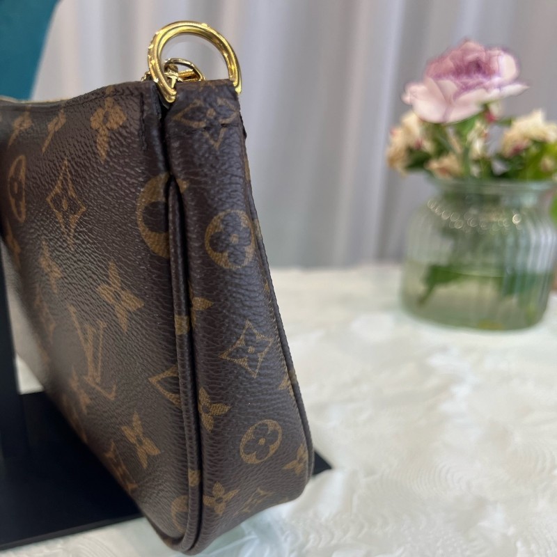 路易威登/LV 五合一 綠肩帶 晶片款-4