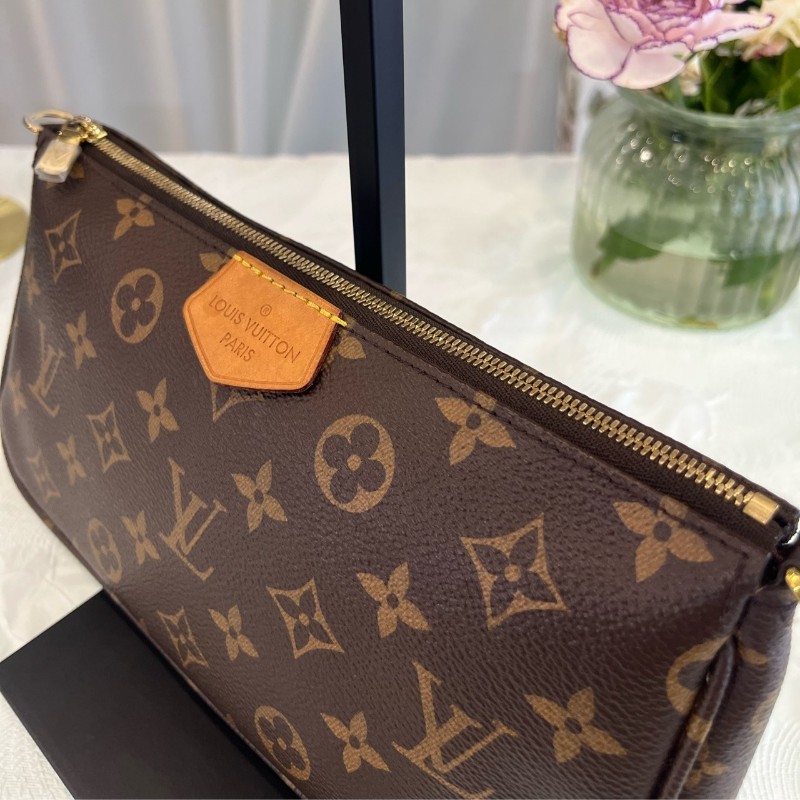 路易威登/LV 五合一 綠肩帶 晶片款-5