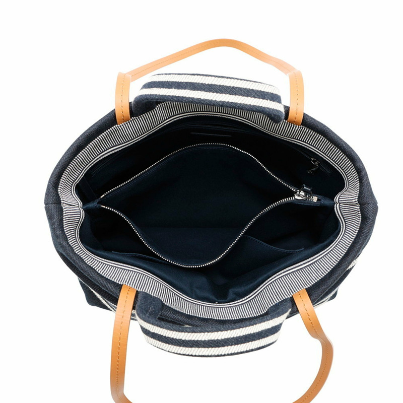 CHANEL 牛仔布 Coco Mark 兩用托特包 A92240-5