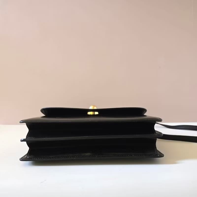 【LA LUNE】稀有中古包 Celine移動星球黑色凱莉包 腋下包 單肩背包 側背包 斜背包-3
