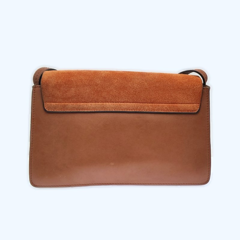 Chloe蔻依 青年FAYE系列 橫款 小牛皮牛皮革 手鐲包單肩包手提包 女款 褐色-3