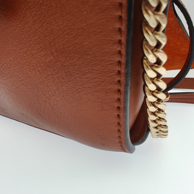 Chloe蔻依 青年FAYE系列 橫款 小牛皮牛皮革 手鐲包單肩包手提包 女款 褐色-4