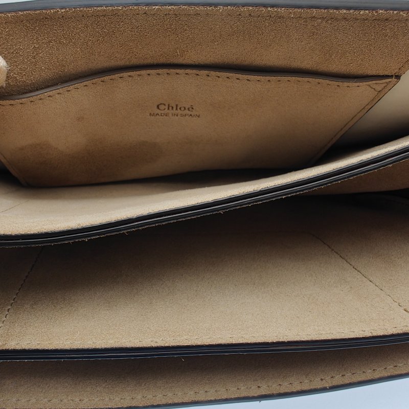 Chloe蔻依 青年FAYE系列 橫款 小牛皮牛皮革 手鐲包單肩包手提包 女款 褐色-8