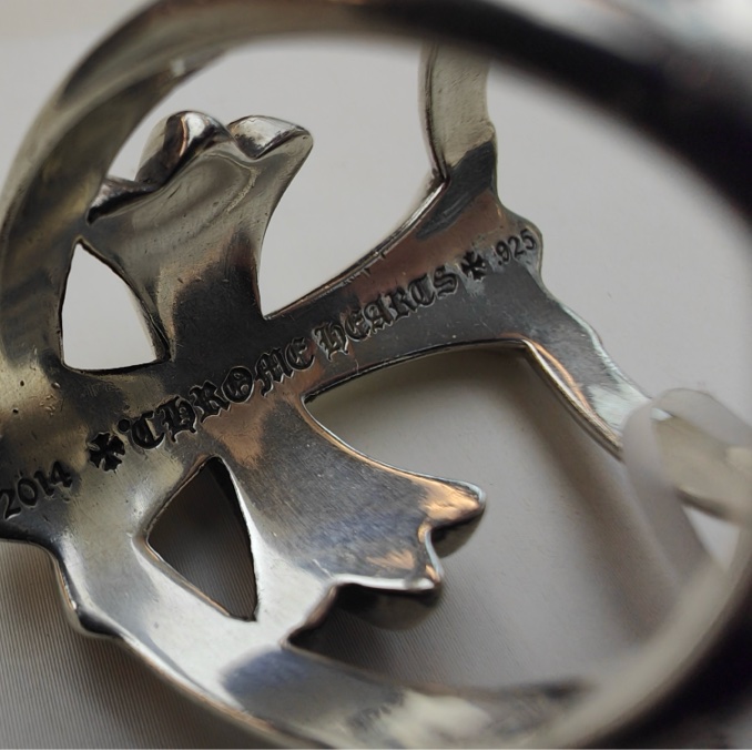 Chrome Hearts 十字架裝飾 - 戒指 男女同款 銀色 尺寸 us10.5-5