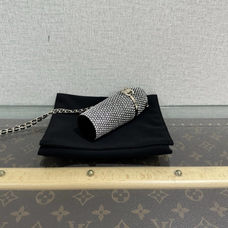 CHANEL 21K滿鑽王一博同款限量口紅項鍊包 3.5**3.5*10 98新配件盒子塵袋-2