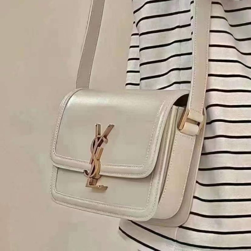 YSL SOLFERINO BOX SAINT LAURENT皮革小型書包 小號 尺寸：19 X 13 X 5-3