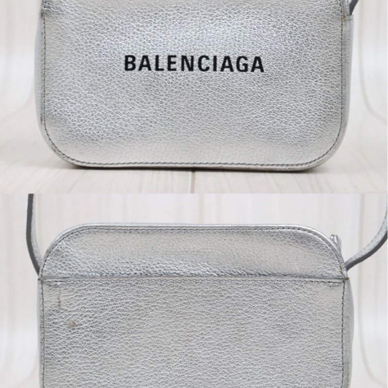 「JL精品代購」9新 Balenciaga 巴黎世家 銀色相機包 /斜背包-2