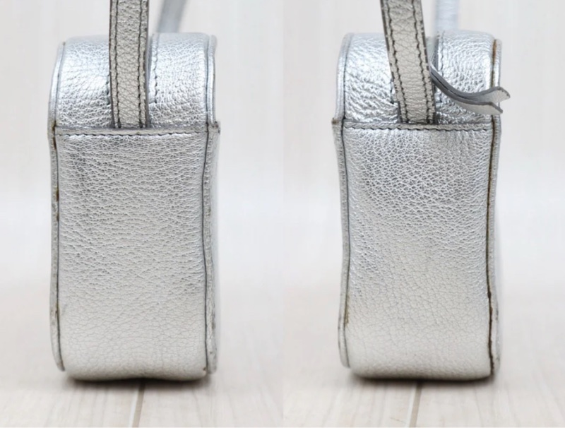 「JL精品代購」9新 Balenciaga 巴黎世家 銀色相機包 /斜背包-3