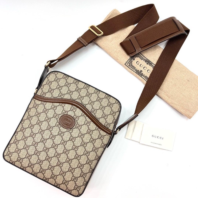 Gucci messenger beige bag-0