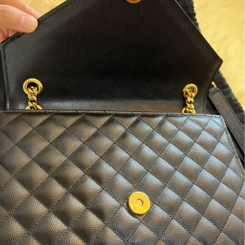 YSL 黑金 斜背包 背過兩三次而已 很新-2