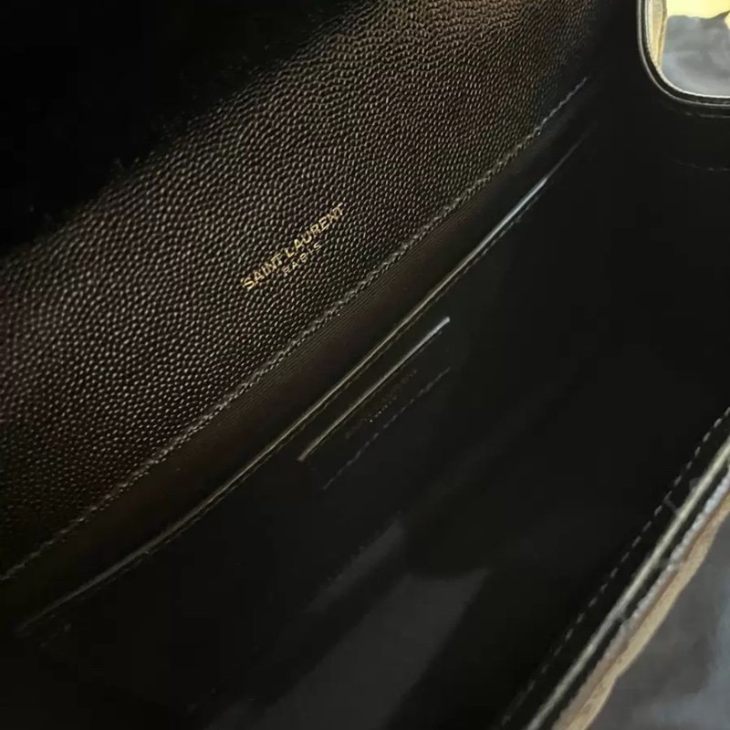 YSL 黑金 斜背包 背過兩三次而已 很新-3