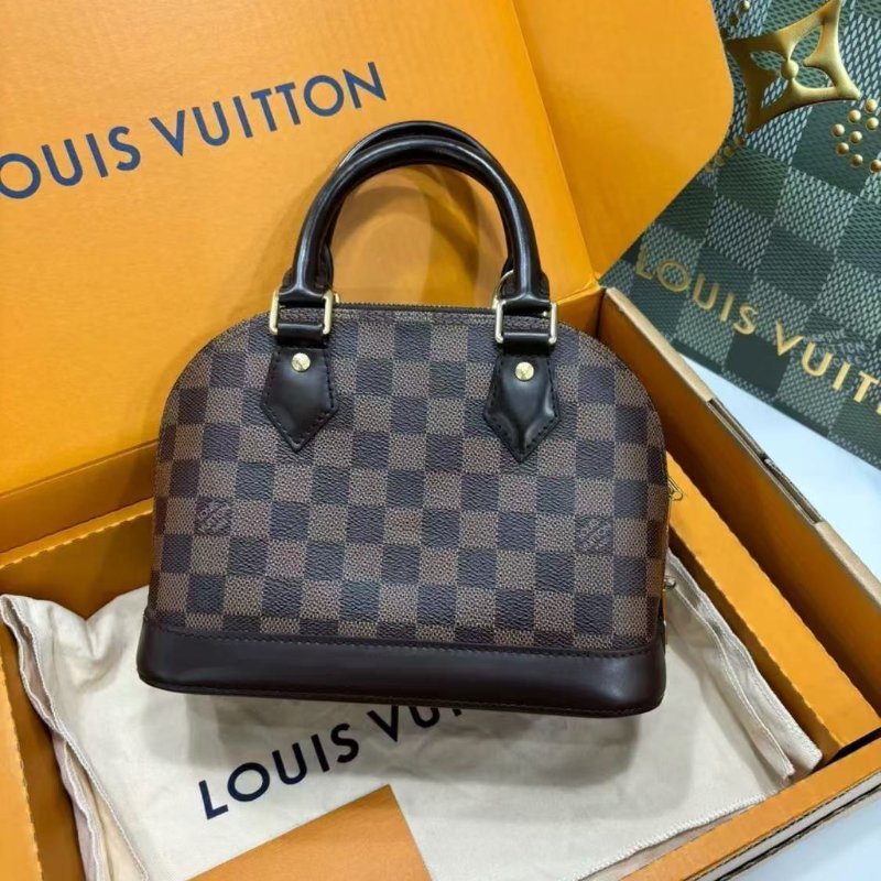 LV AlmaBB 百搭棋盤包 全新-1