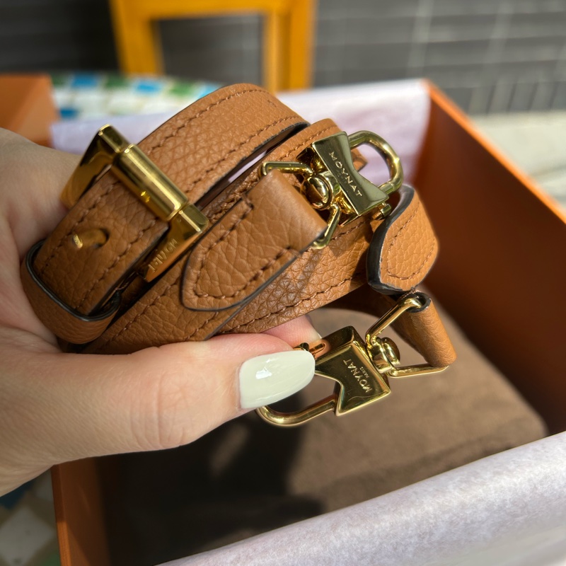 售 MOYNAT莫奈 經典Rejane Nano 金棕迷你手提包/肩背包-14