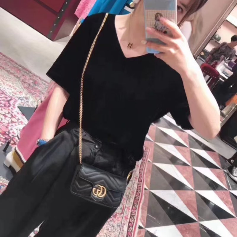 GUCCI 白色/黑色迷你斜背包 全新-2