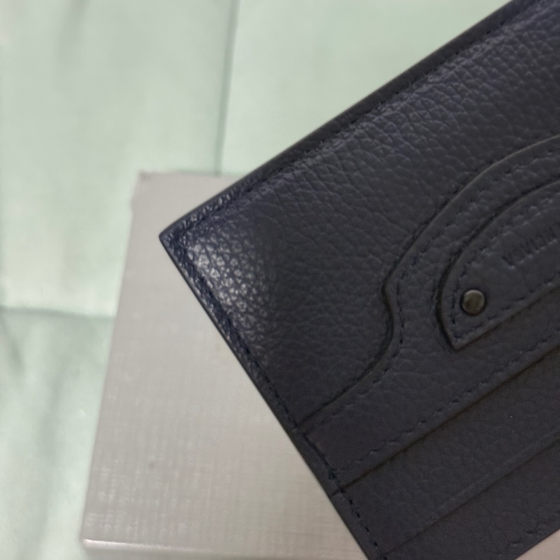 Balenciaga 巴黎世家 深藍色雙面卡夾 全新-6