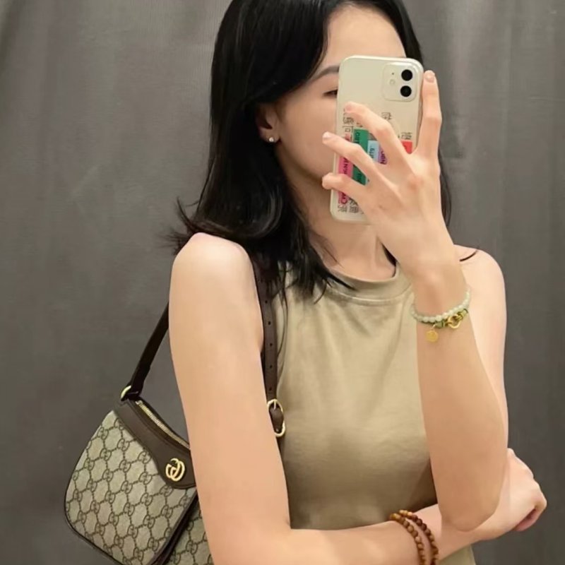 全新Gucci老花腋下包 手提包-0