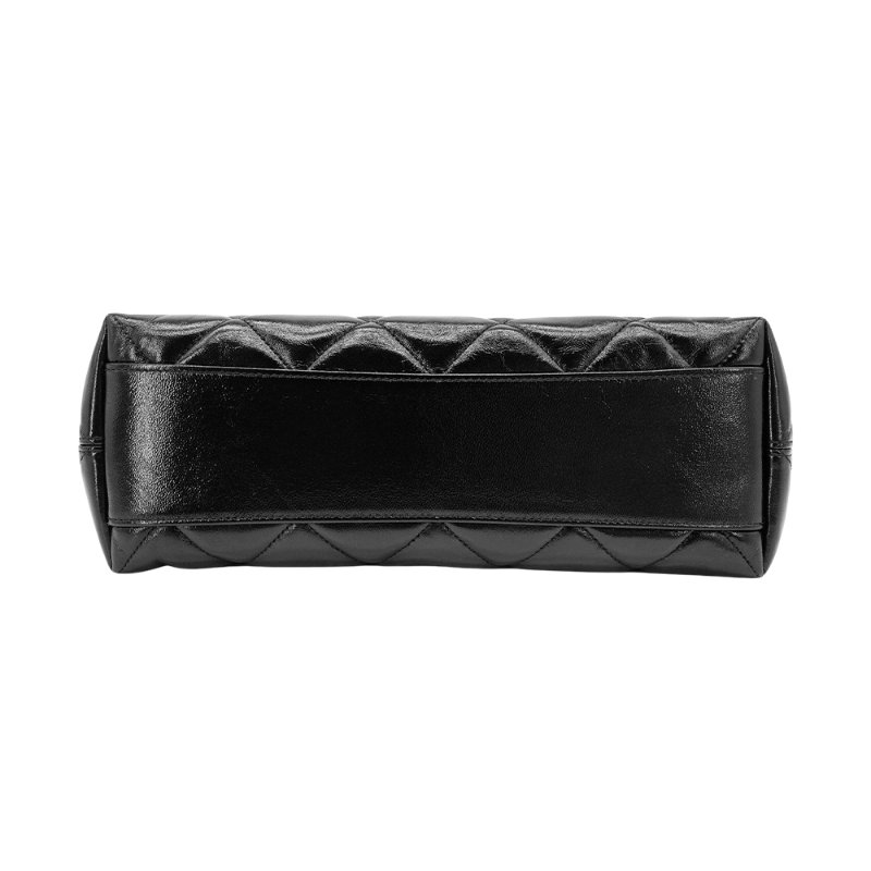Chanel Hobo 油蠟牛皮霧金粗鍊肩背包(AS4923-黑)-3