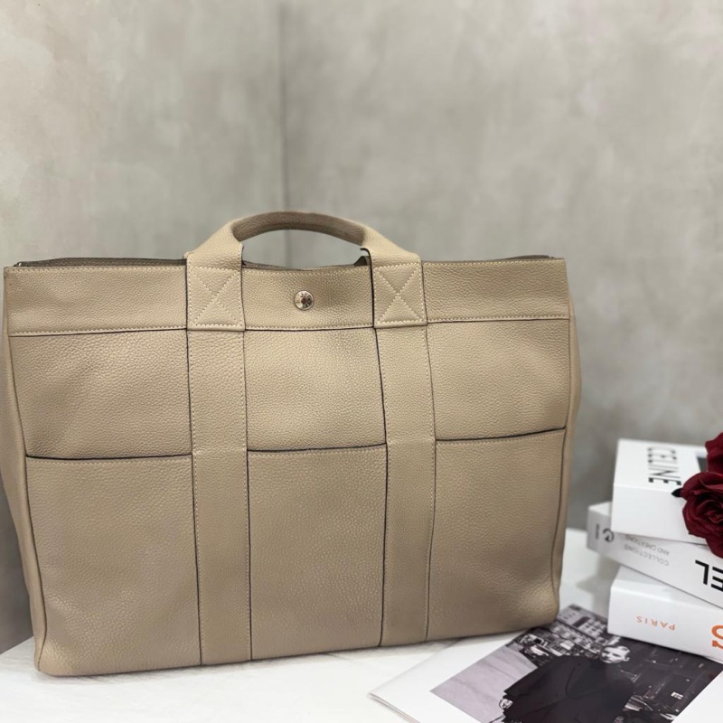 Hermès 大象灰全皮手提包-2