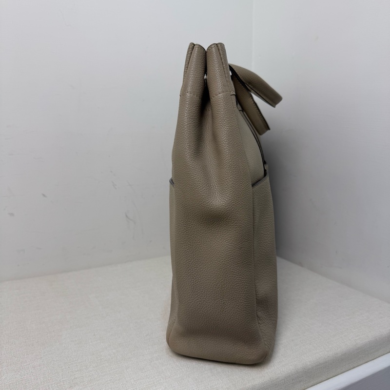 Hermès 大象灰全皮手提包-7