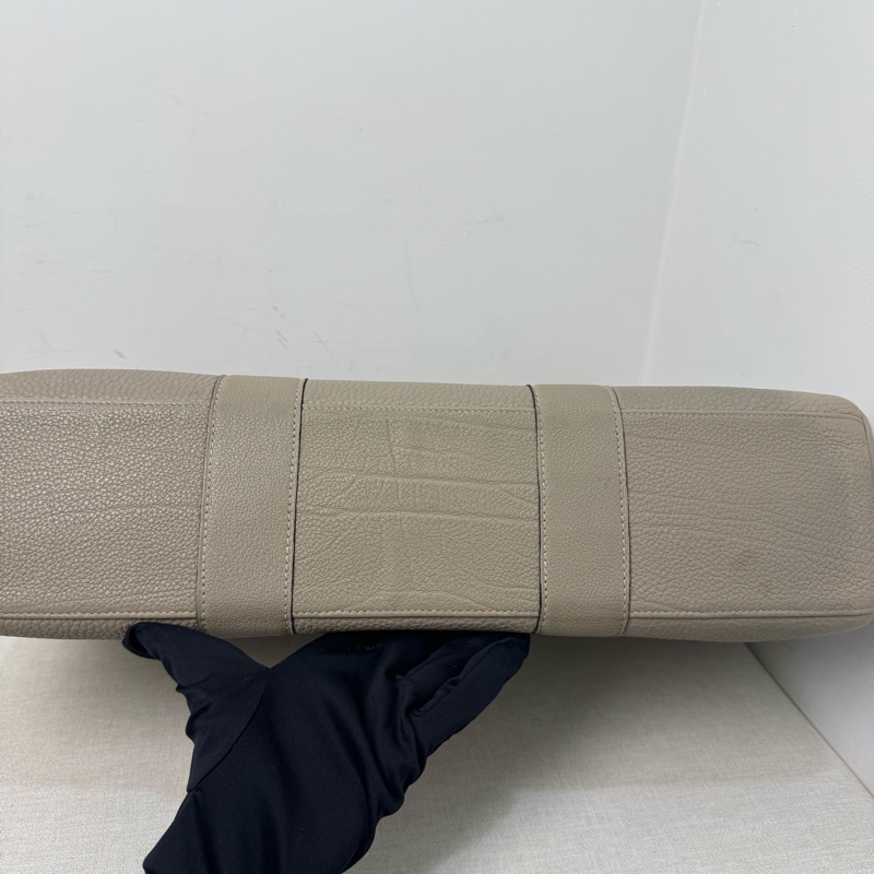 Hermès 大象灰全皮手提包-9