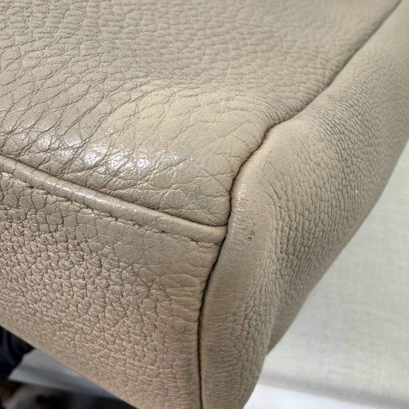 Hermès 大象灰全皮手提包-19