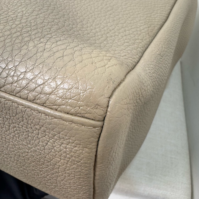 Hermès 大象灰全皮手提包-21