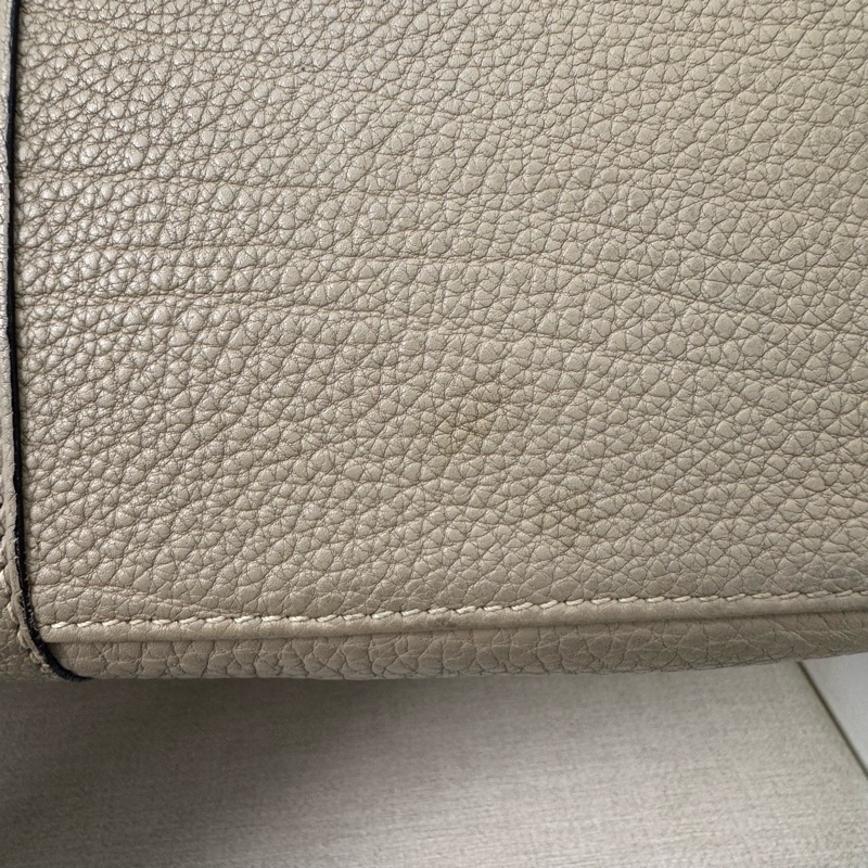 Hermès 大象灰全皮手提包-22