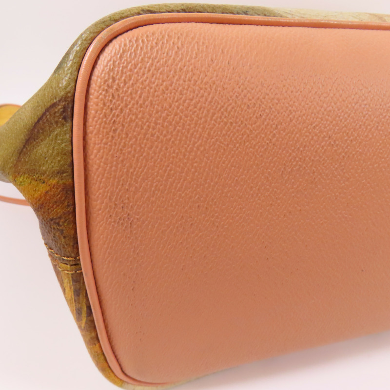 LOUIS VUITTON 塗層帆布/牛皮皮革Masters Collection Fragonard Neverfull MM手挽袋棕色/粉紅色-17