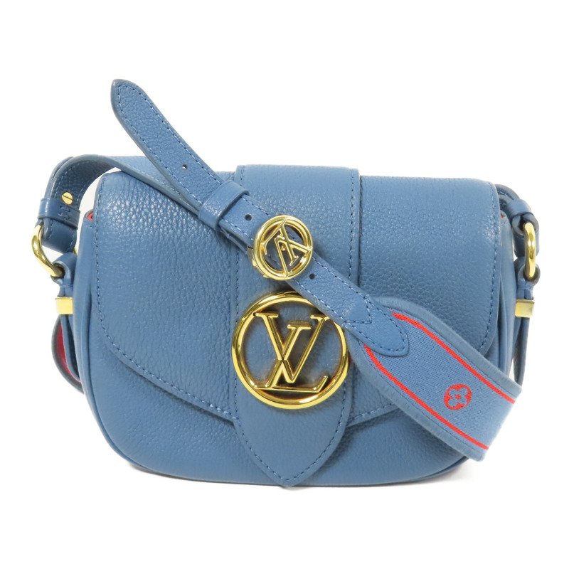 LOUIS VUITTON 牛皮皮革Pont 9 Soft PM金扣肩背袋-0