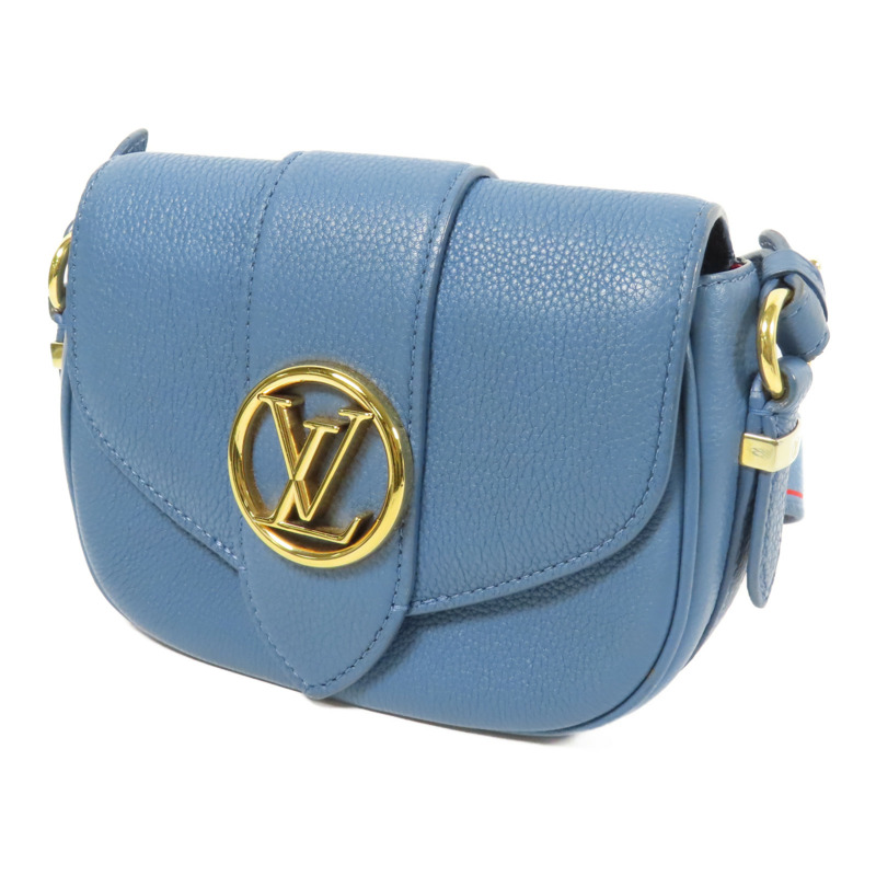 LOUIS VUITTON 牛皮皮革Pont 9 Soft PM金扣肩背袋-2