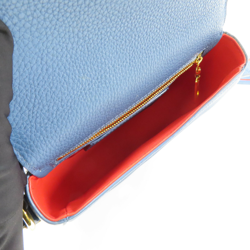 LOUIS VUITTON 牛皮皮革Pont 9 Soft PM金扣肩背袋-4