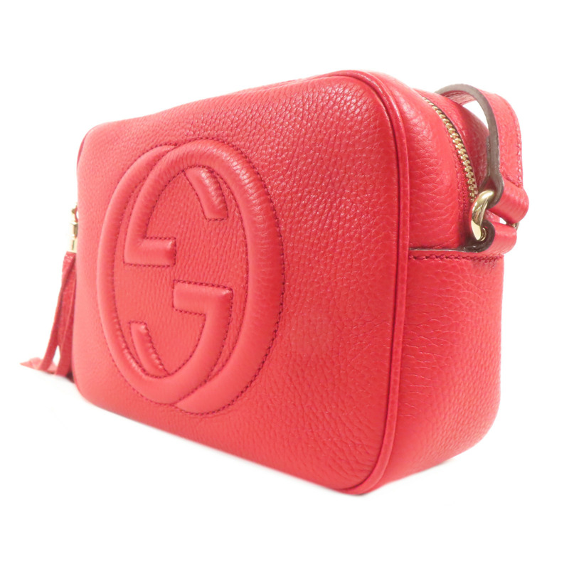 GUCCI 皮革Soho Disco Shoulder Bag金扣肩背袋-2