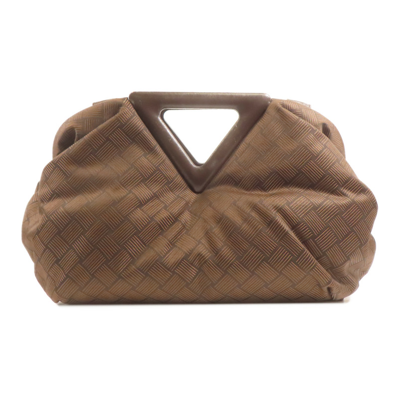 BOTTEGA VENETA 尼龍/皮革Point Triangle Shoulder Bag手挽肩背兩用袋-1
