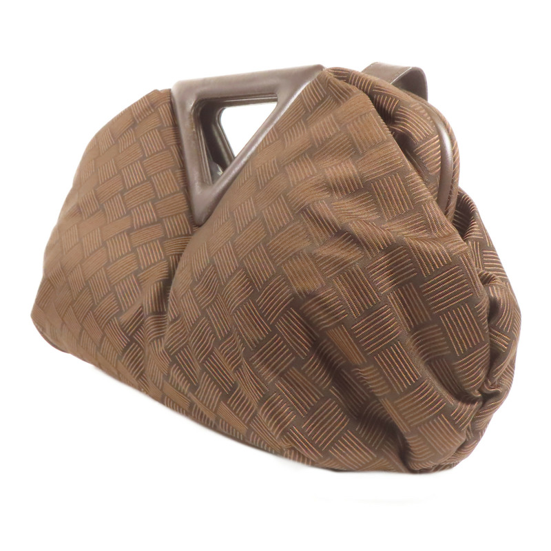 BOTTEGA VENETA 尼龍/皮革Point Triangle Shoulder Bag手挽肩背兩用袋-2