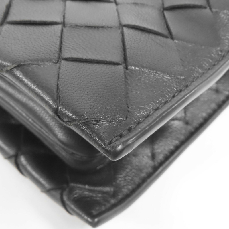 BOTTEGA VENETA 羊皮皮革Intrecciato Flap金扣肩背袋-9