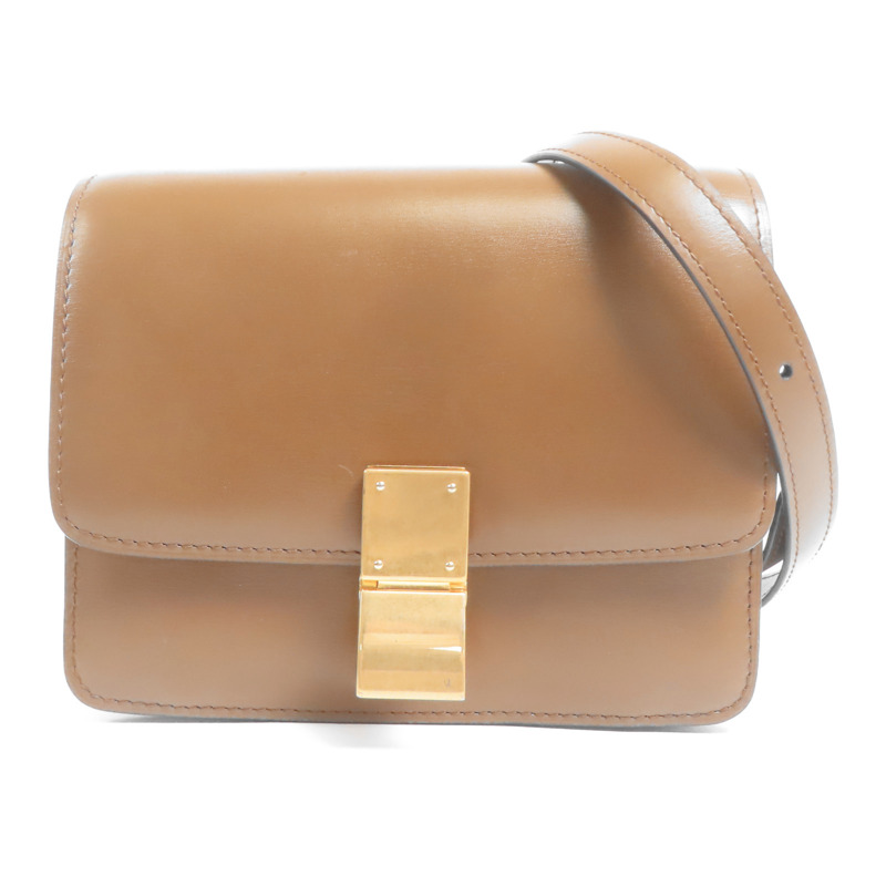 CELINE 牛皮皮革Classic Box金扣肩背袋-0
