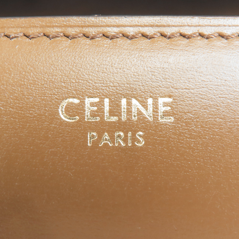 CELINE 牛皮皮革Classic Box金扣肩背袋-5
