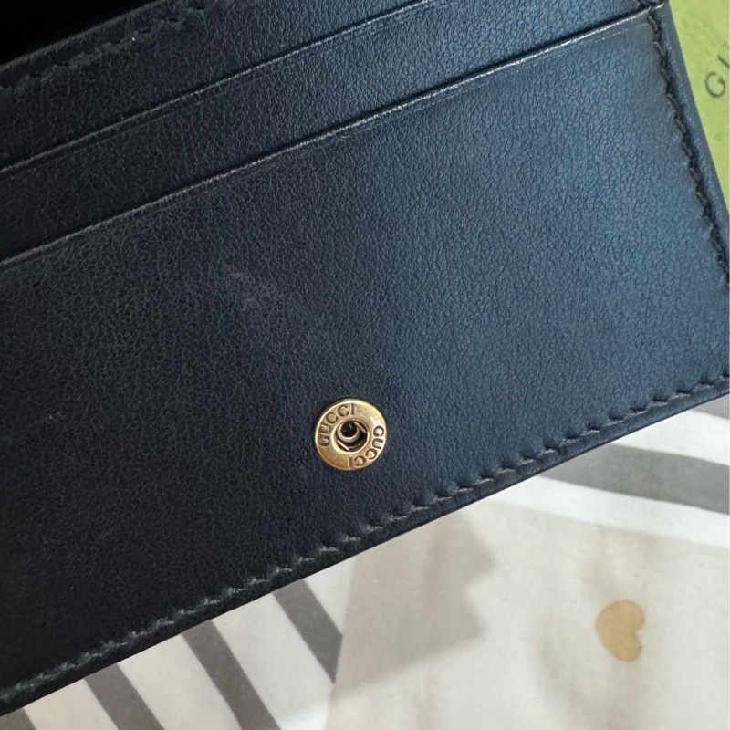 💥 人氣熱賣！GUCCI GG Marmont 經典雙G小皮夾（黑）｜近全新、附完整配件 💥-16