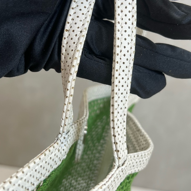 Chanel 綠色網球網兜單肩包-19